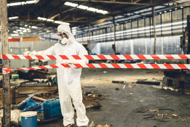 Professional Biohazard technician working in Hanahan, SC
